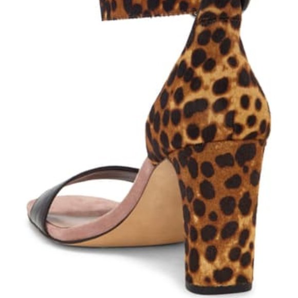 REBECCA MINKOFF Kemina Leopard Print Ankle Strap Sandals Size 7.5 - Picture 7 of 11